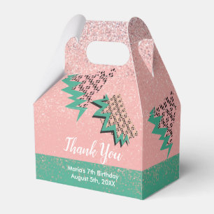 Glitter Watermelon and Seeds Birthday Party Favor Box