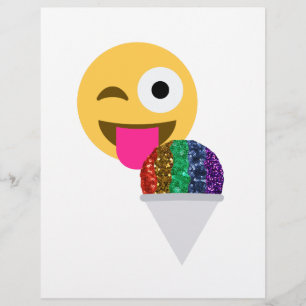 glitter wink emoji