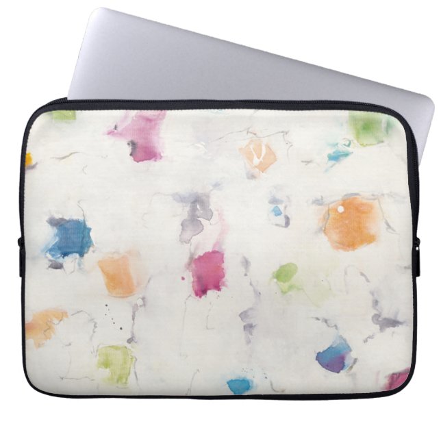 Glitterati I Abstract Print | Mike Schick Laptop Sleeve (Front)