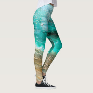 Glitterie Artsy Moderne Leggings Abstraits