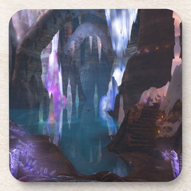 Glittering Caves by Night Coasters (Front)