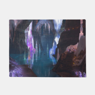 Glittering Caves by Night Doormat