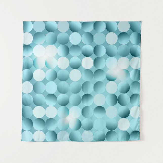 Glittering confetti green celebration backgroundab tapestry (Front)
