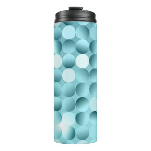 Glittering confetti green celebration backgroundab thermal tumbler