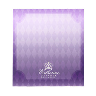 Glittering Crown Purple Notepad