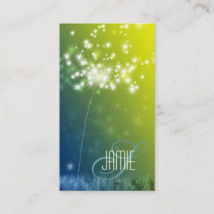 Glittering Dandelions Professional Business Card