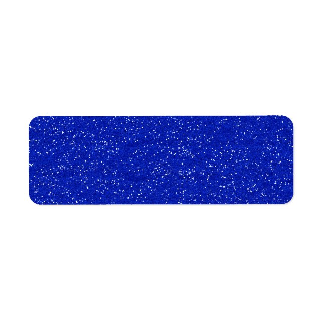 GLITTERING DARK ROYAL BLUE OCEAN WHITE SPARKLES TE (Front)