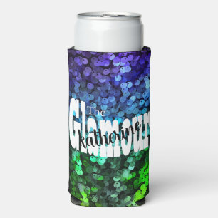Glittering Glamour Sequin Seltzer Can Cooler