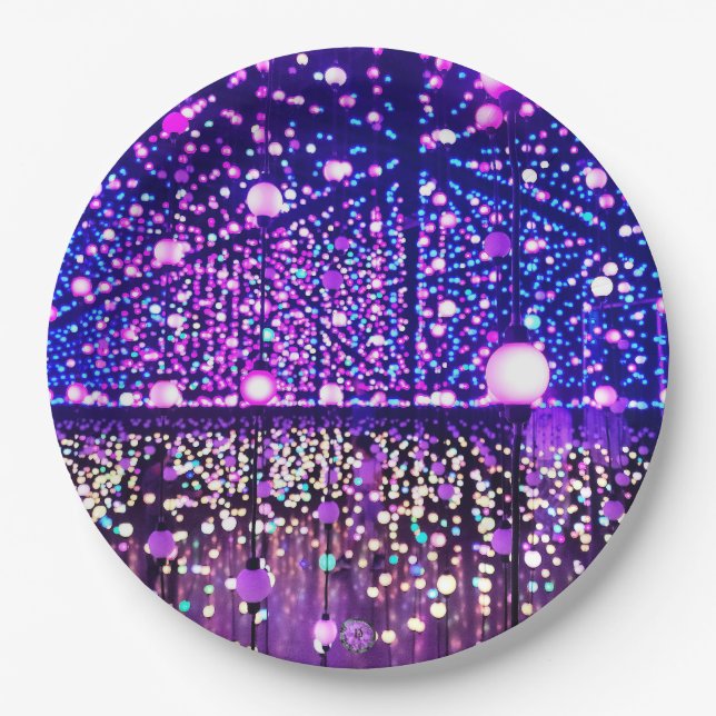 Glittering Lights 9" Paper Plate (Front)