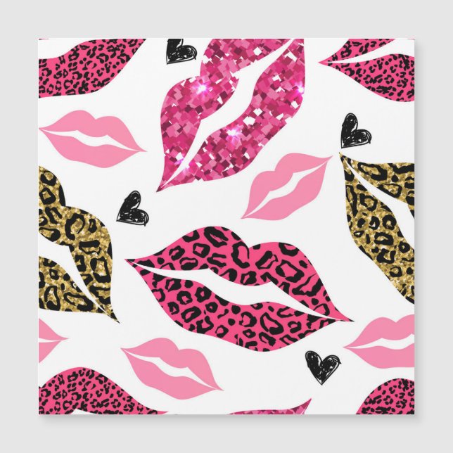 Glittering Lips: Leopard Fashion Pattern (Front)