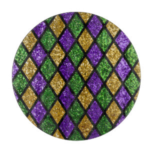 Glittering paillettes diamonds, festive background cutting board