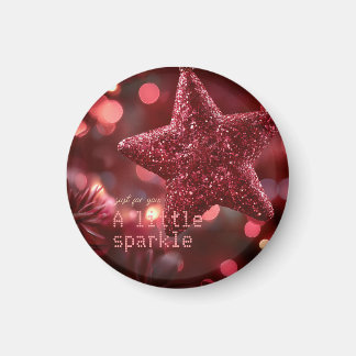 Glittering Red Star Magnet