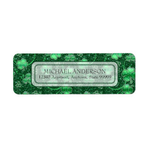 Glittering Shamrocks and Swirls ID289