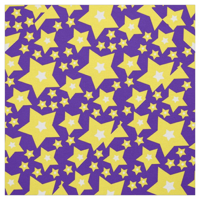 Glittering Shinning Stars  Fabric (Swatch)