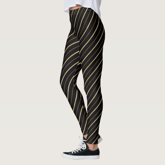 Glittering Stripes & Dots  Leggings (Left)