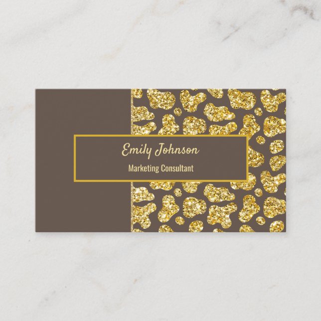 Glittering Style Business Card (Front)