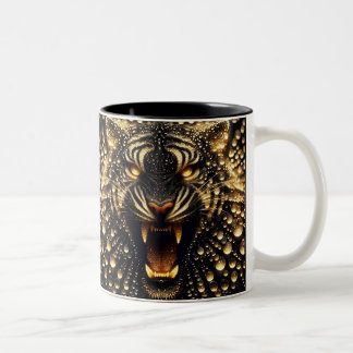 Glittering Tiger Two-Tone Coffee Mug