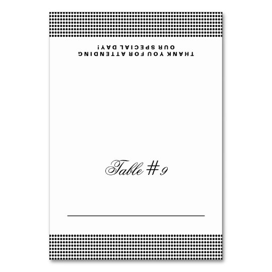 Glittering Wedding Folded Place Card