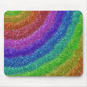 Glitters Rainbow Mouse Pad