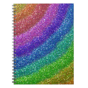 Glitters Rainbow Notebook