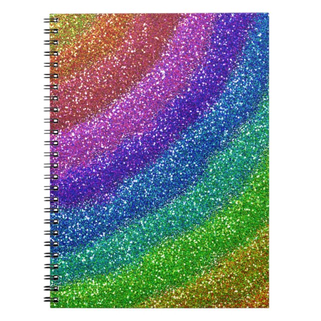 Glitters Rainbow Notebook (Front)