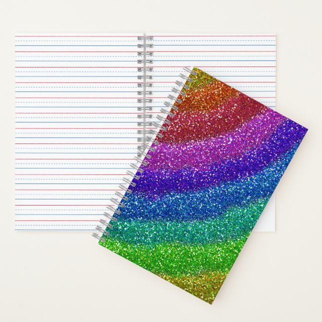 Glitters Rainbow Notebook (Inside)