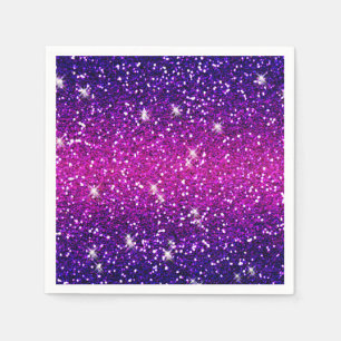 Glitters Sparkles Purple Pink Texture Napkin