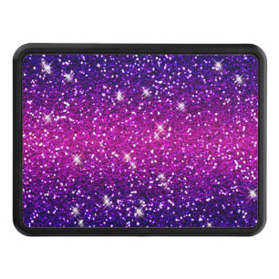 Glitters Sparkles Purple Pink Texture Trailer Hitch Cover