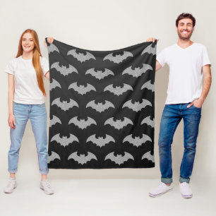 Glittery Bat Halloween Fleece Blanket