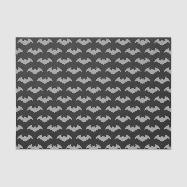 Glittery Bat Halloween Tissue Paper (Front)