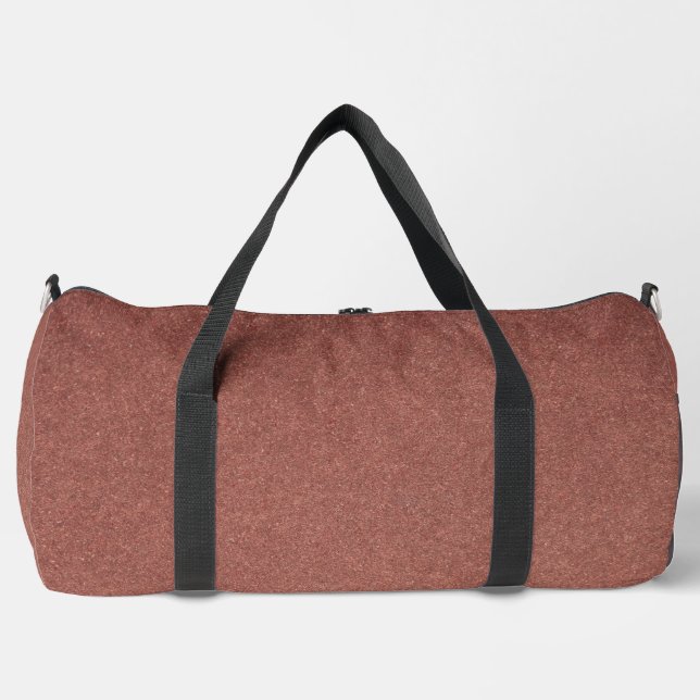 Glittery Brown Print Cut Sew Large Duffel Bag (Front)