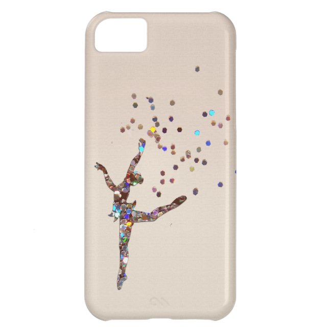 Glittery Dancer Case For iPhone 5C (Back)