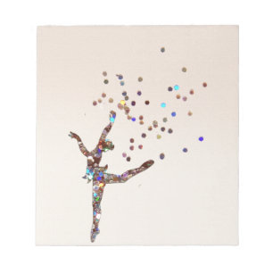 Glittery Dancer Notepad