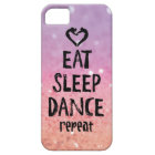 Glittery Eat, Sleep, Dance case