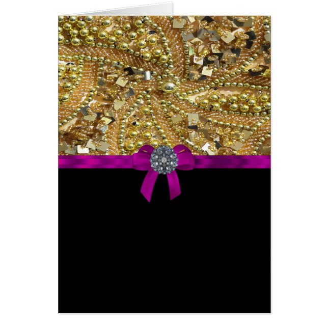 Glittery gold & black (Front)