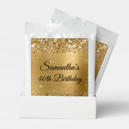 Glittery Gold Foil 40th Birthday