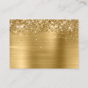 Glittery Gold Foil Blank Mighty Place Card