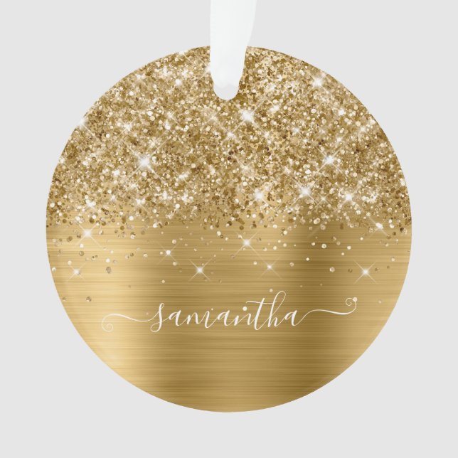 Glittery Gold Girl Signature Calligraphie (devant)