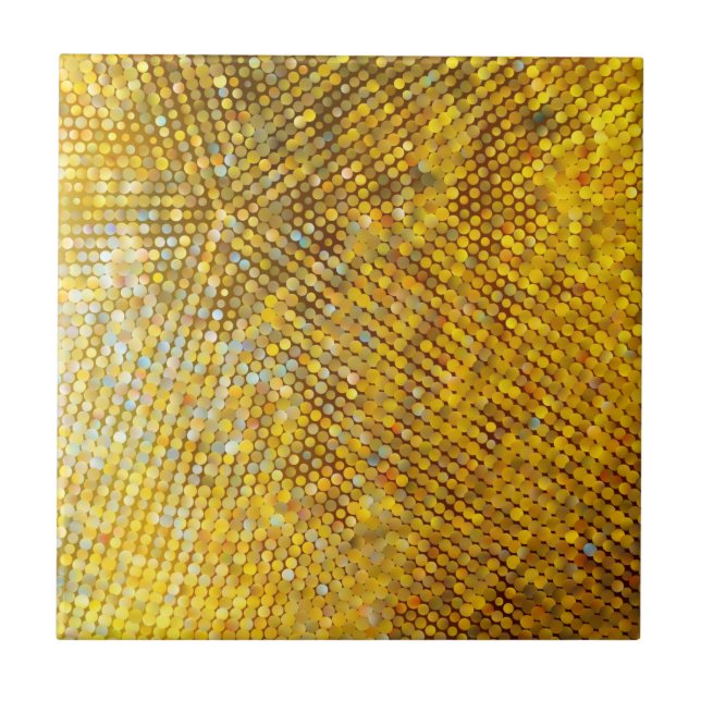 Glittery Gold Mosaic Tile (Front)