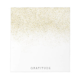 Glittery Gold Notepad