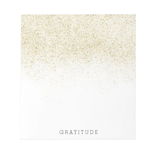 Glittery Gold Notepad