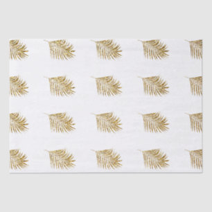 Glittery Gold Palms Tropical Weddings Celebrations Tissue Paper