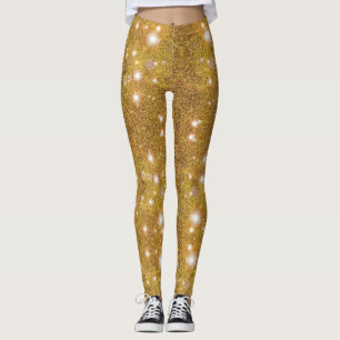 Glittery Gold Shine Bright Leggings
