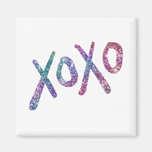 Glittery Hugs and Kisses Magnet