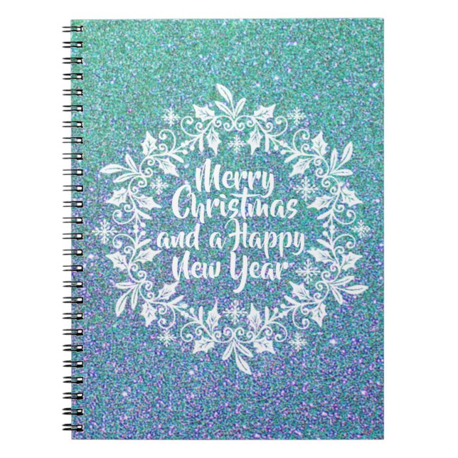 Glittery Joyeux Noël | CARNET (Devant)