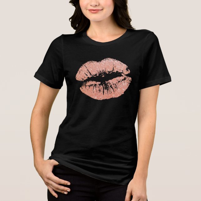 GLITTERY Kiss T-shirts (Front)