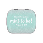 Glittery Look Wedding Mints Favour Tin