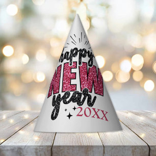 Glittery New Year's Eve Party Hat