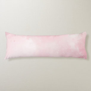 Glittery Pink Brushed Polyester Body Pillow 