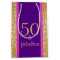 Glittery Purple & Pink 50 & Fabulous 50th Birthday